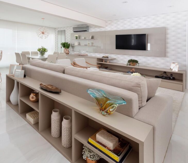 O Minimalista que Amplia: Aparadores Discretos e Funcionais - inspiração 2