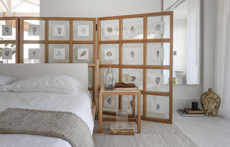 Biombo Moderno: Linhas Retas e Minimalismo para Elegância Atual - inspiração 1