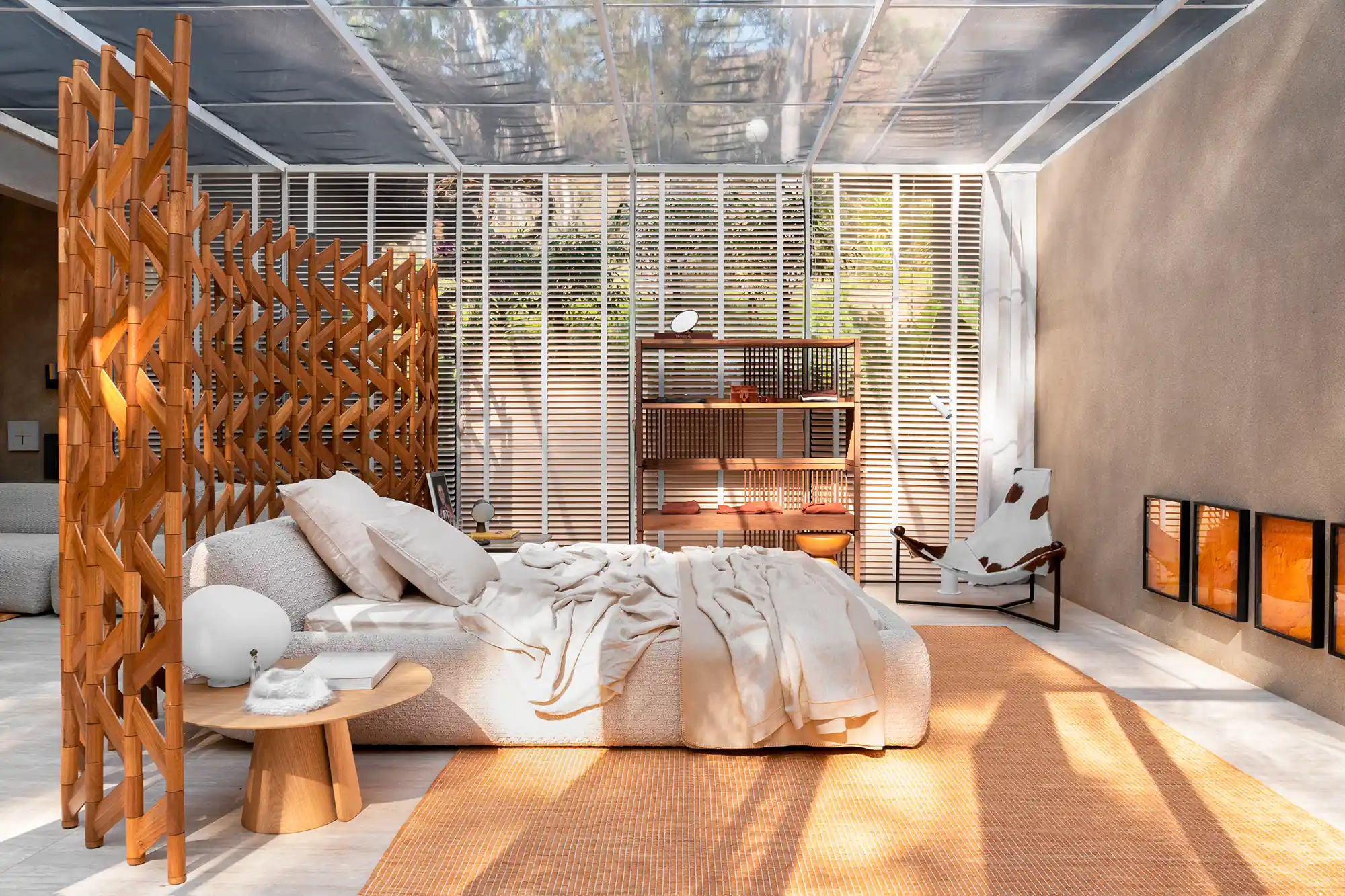 Biombo Moderno: Linhas Retas e Minimalismo para Elegância Atual - inspiração 2