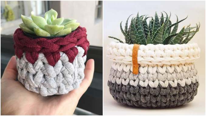 Presenteie com Afeto: Cachepôs de Crochê como Lembrança Especial - inspiração 1