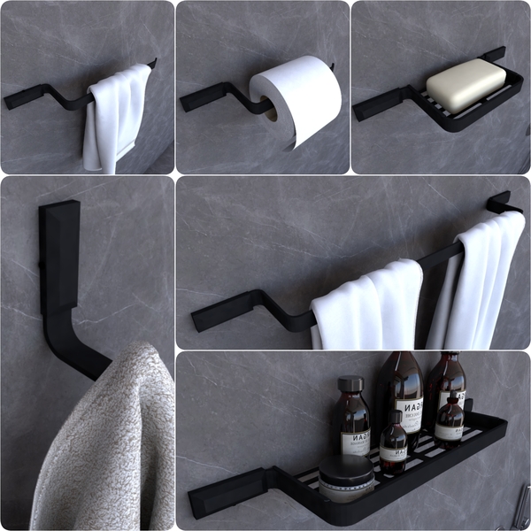 Lixeira e escova sanitária: a dupla funcional indispensável - inspiração 1