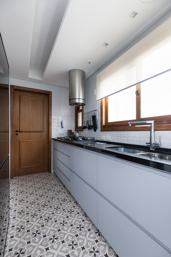 Ladrilhos hidráulicos e a tendência de cozinhas retrô - inspiração 2