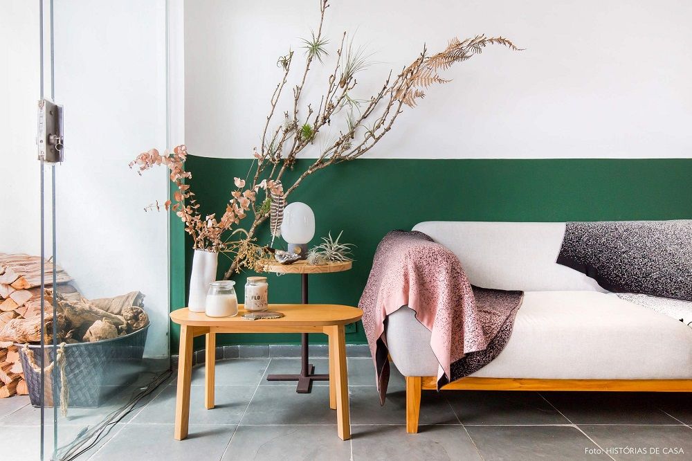 Meia Parede Geométrica: Modernidade e Ousadia - inspiração 1