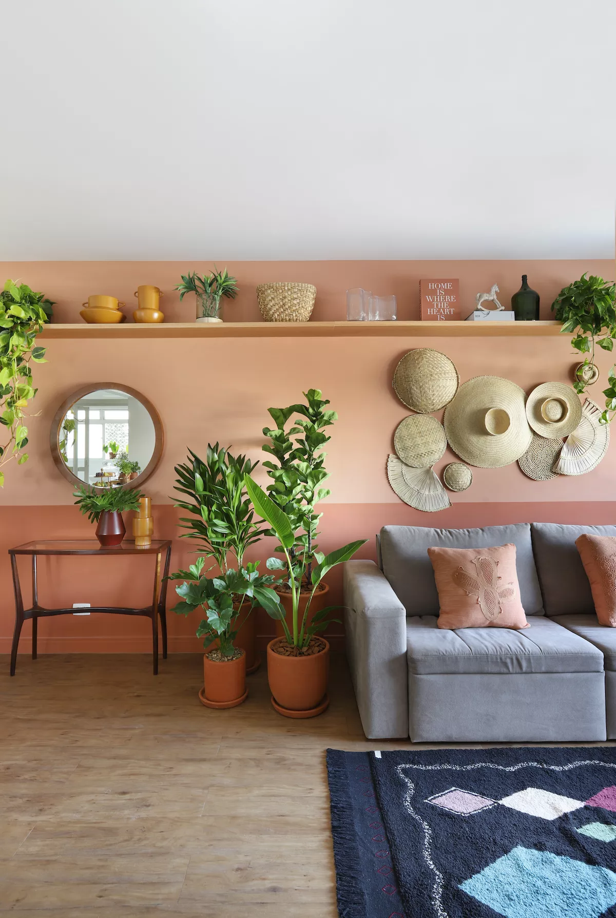 Meia Parede com Textura: Um Diferencial Tátil e Visual - inspiração 2