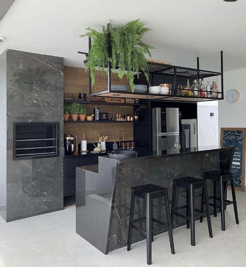 Revestimentos 3D: Profundidade e Movimento para Sua Churrasqueira - inspiração 2