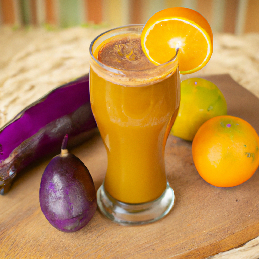 Como a berinjela potencializa o suco de laranja? - inspiração 1