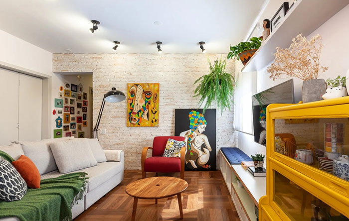 Iluminação Estratégica: Valorizando a Textura do Tijolinho - inspiração 2