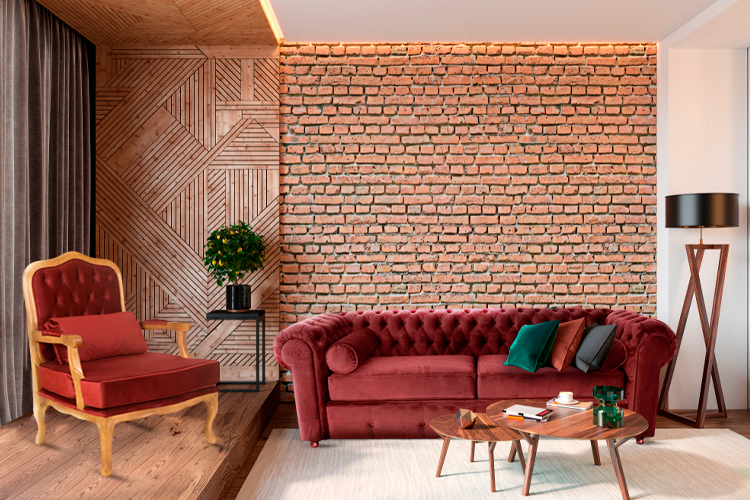 Toques Boêmios: Integrando o Tijolinho com Elementos Naturais e Artesanais - inspiração 1