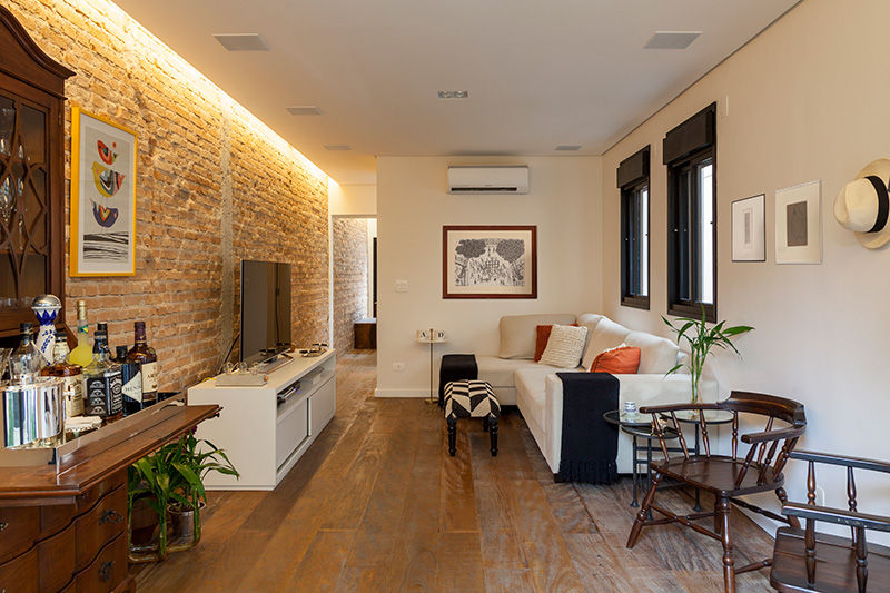 Vibrações Escuras: O Impacto do Tijolinho em Tons Grafite e Preto - inspiração 1