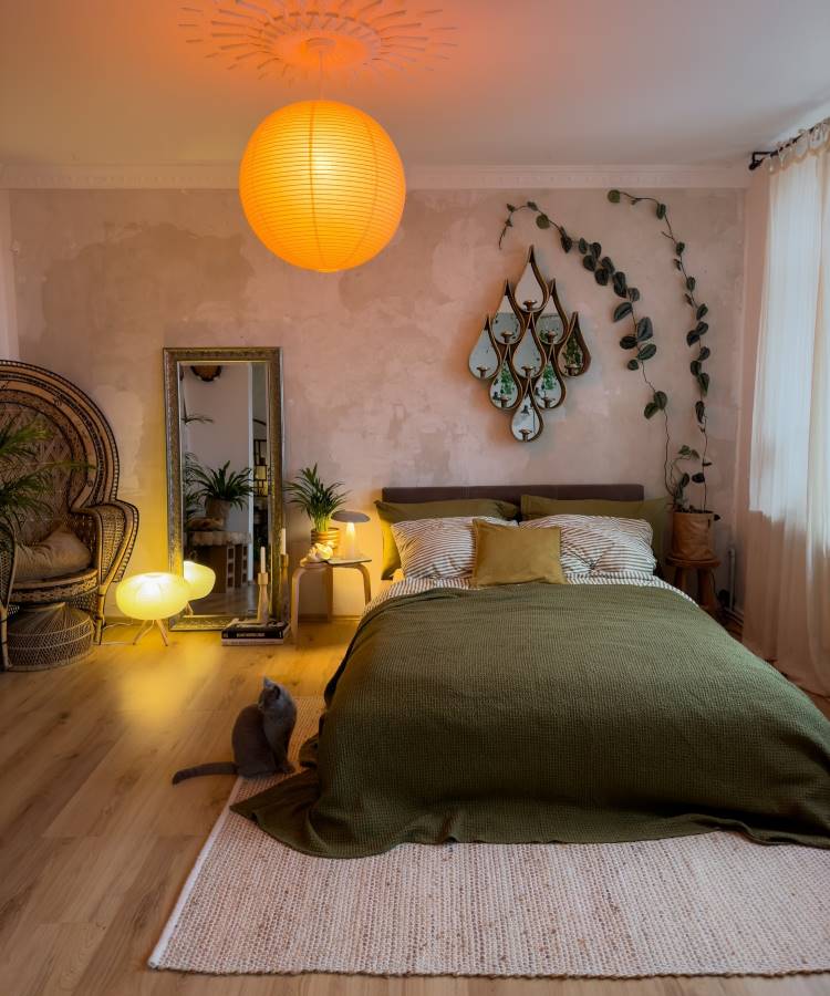 Cores que Irradiam Positividade: A Magia da Laranja e Verde - inspiração 2