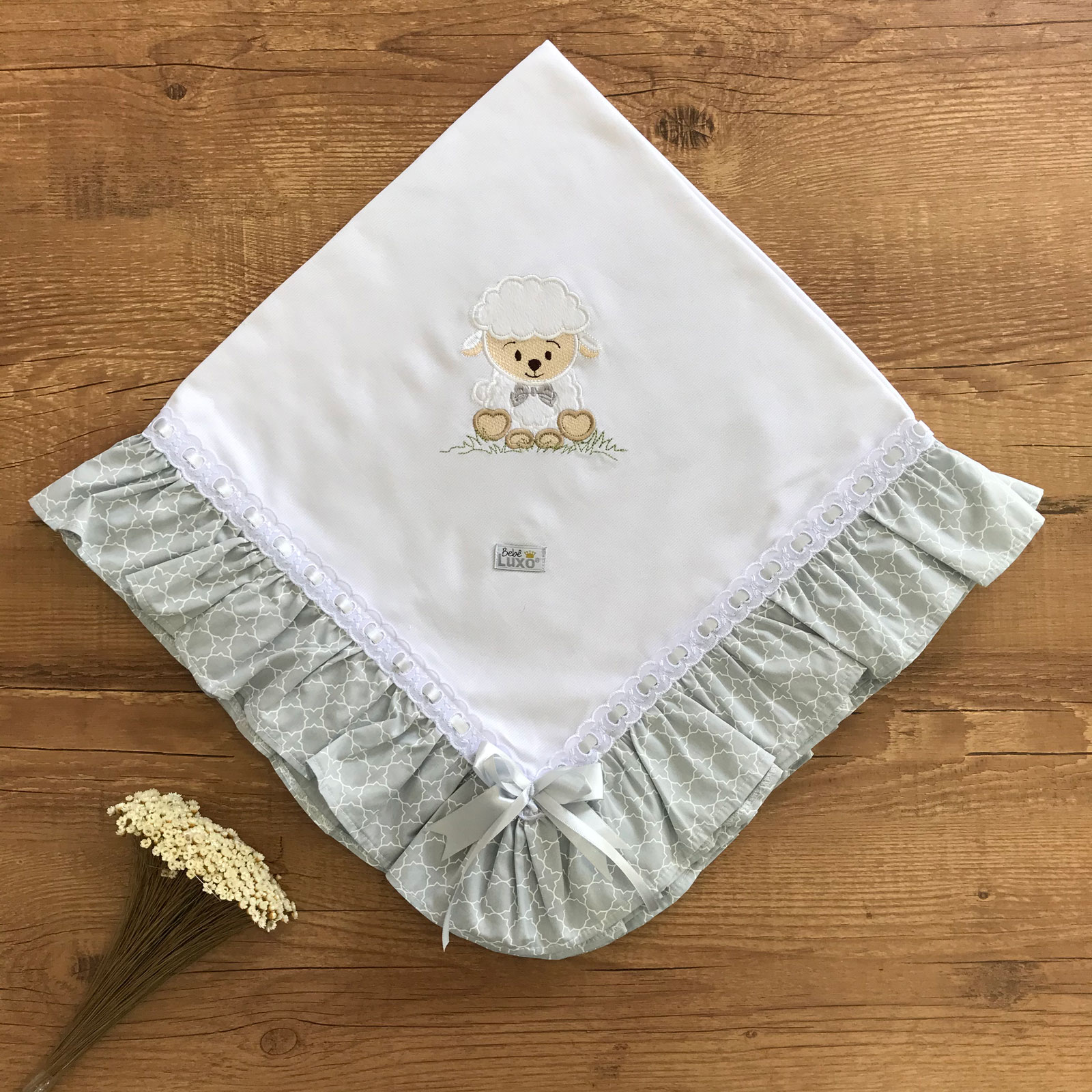 acabamento em manta de bebe