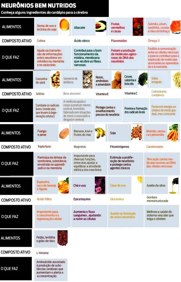 Cardápio Semanal: Alimentos para Aumentar a Concentração e Produtividade