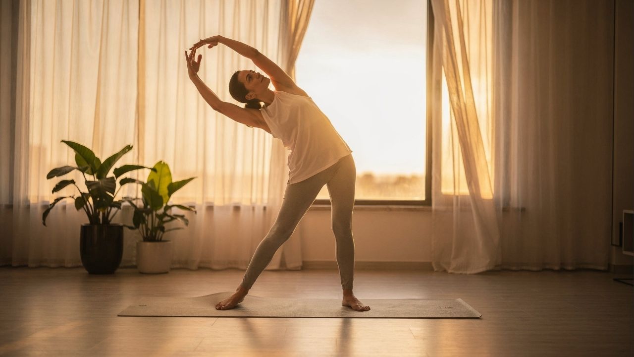 alongamento matinal em família