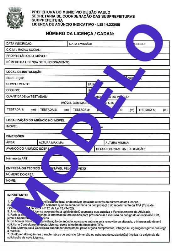 alvará de funcionamento SP