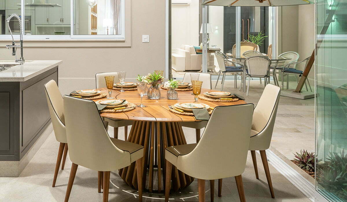 arranjos de mesa para jantar simples