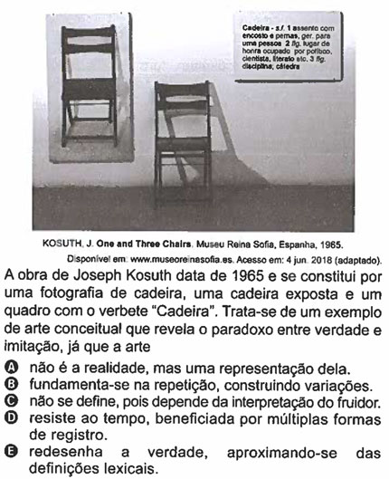 artes na prova de linguagens enem