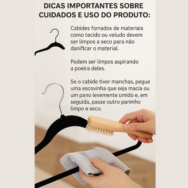 Dicas de Limpeza e Manutenção para Cabides de Veludo: Aumente a Durabilidade