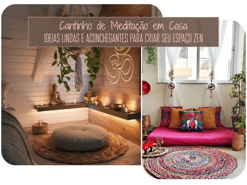 cantinho da meditação em casa