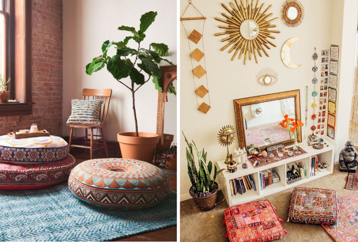 cantinho da meditação em casa