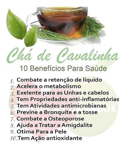 chá de cavalinha serve para dor de barriga