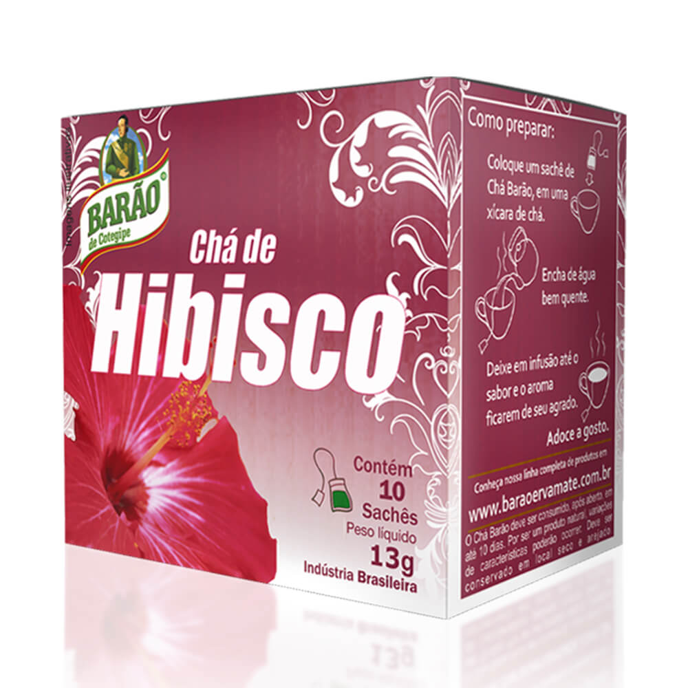 chá de hibisco sache