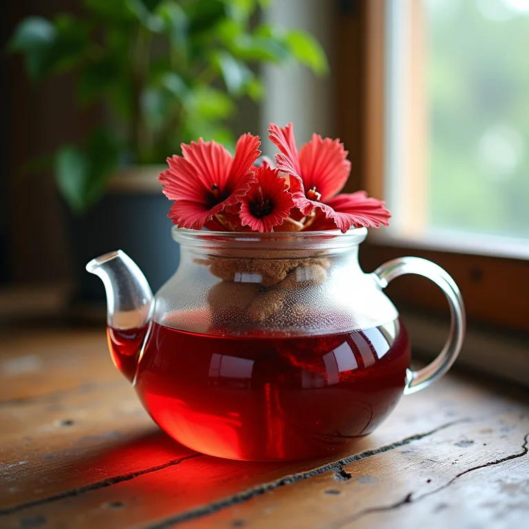 chá de hibisco tem cafeína