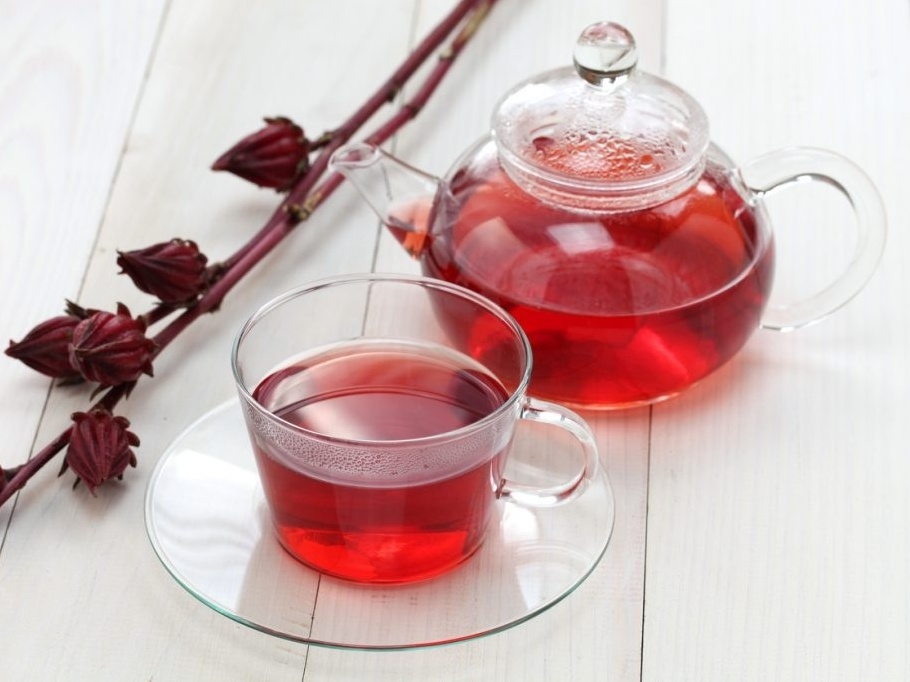 chá de hibisco tomar antes ou depois das refeições