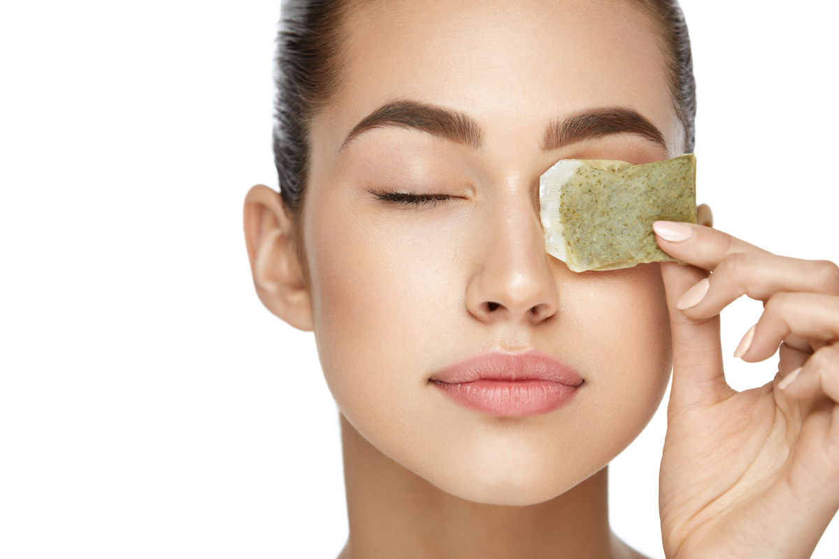 cha de hidraste para os olhos