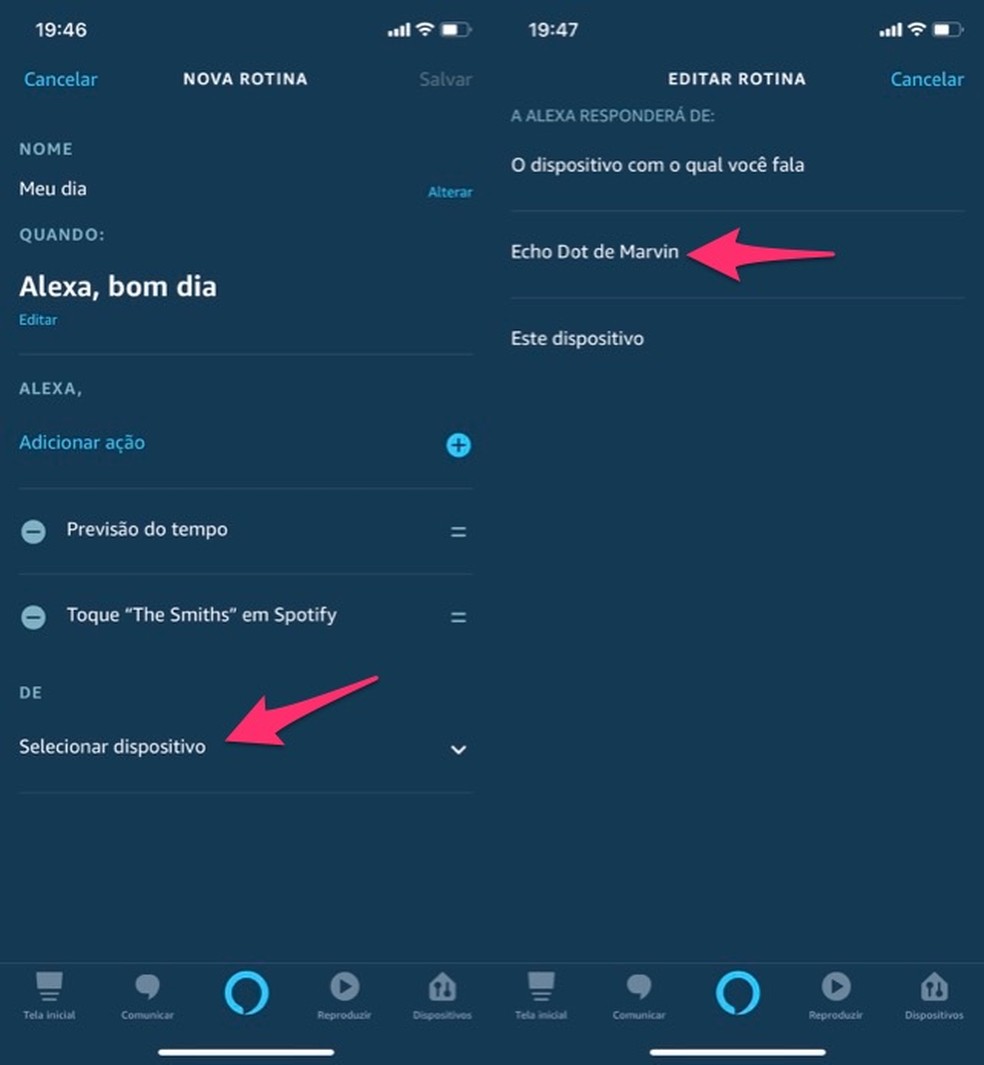 Como integrar Spotify e outras mídias nas rotinas da Alexa