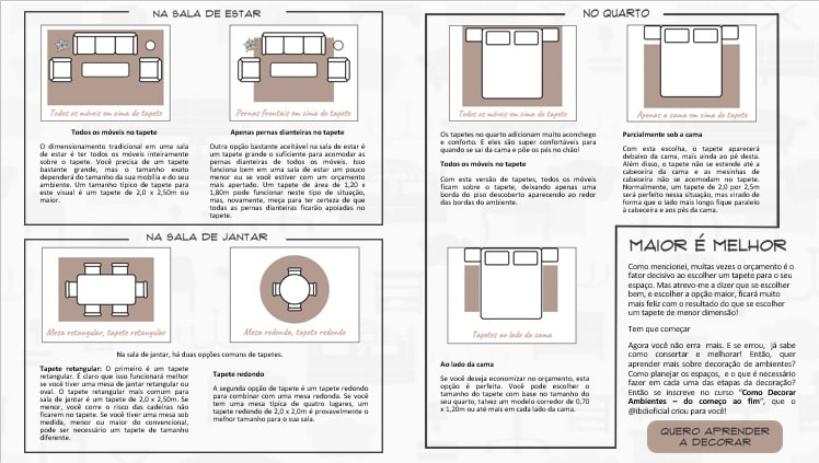 5 Dicas Essenciais para Escolher o Tapete Perfeito para Sua Casa
Como o Tamanho do Tapete Transforma Seu Ambiente
Guia Completo: Materiais de Tapetes para Cada Cômodo
Cores e Estampas: Harmonizando seu Tapete com a Decoração
Manutenção e Limpeza: Cuidados Essenciais com seu Tapete