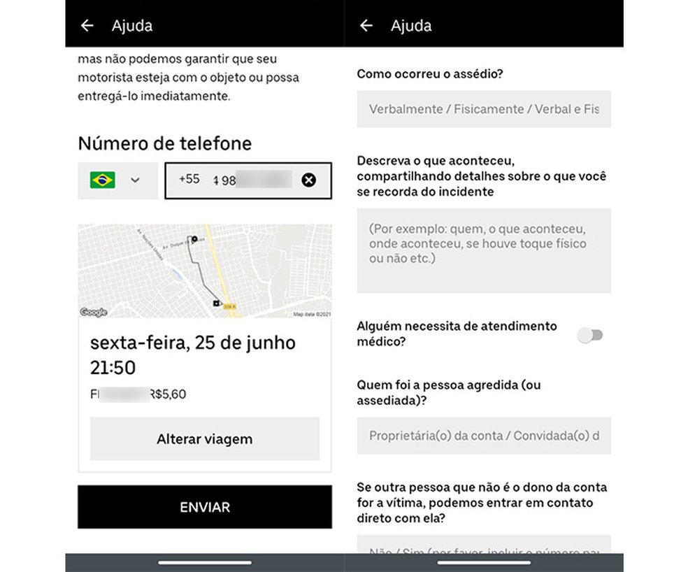 como resolver problema com viagem uber