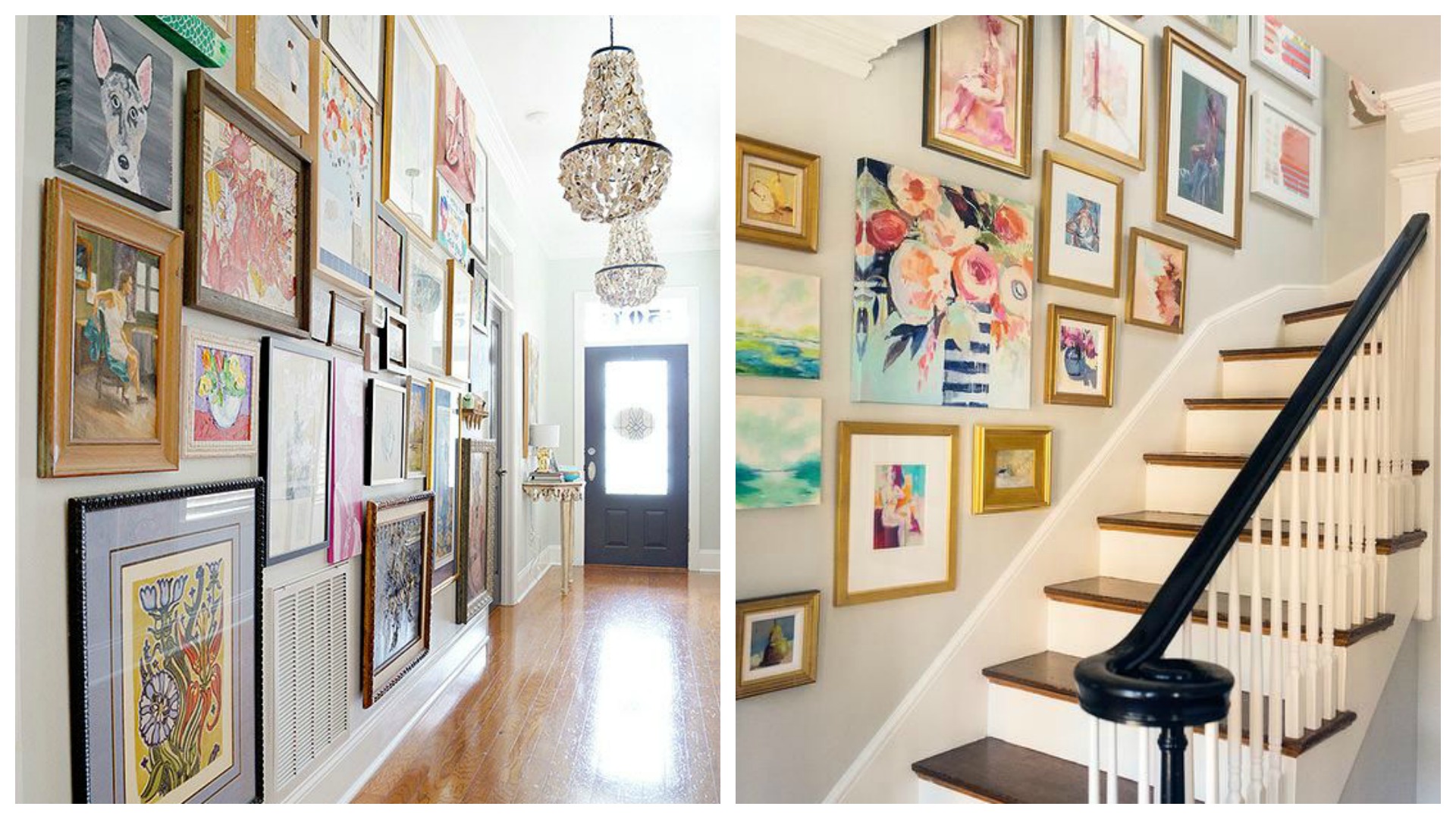 como fazer gallery wall