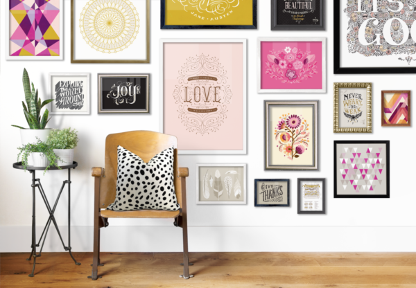 como fazer gallery wall