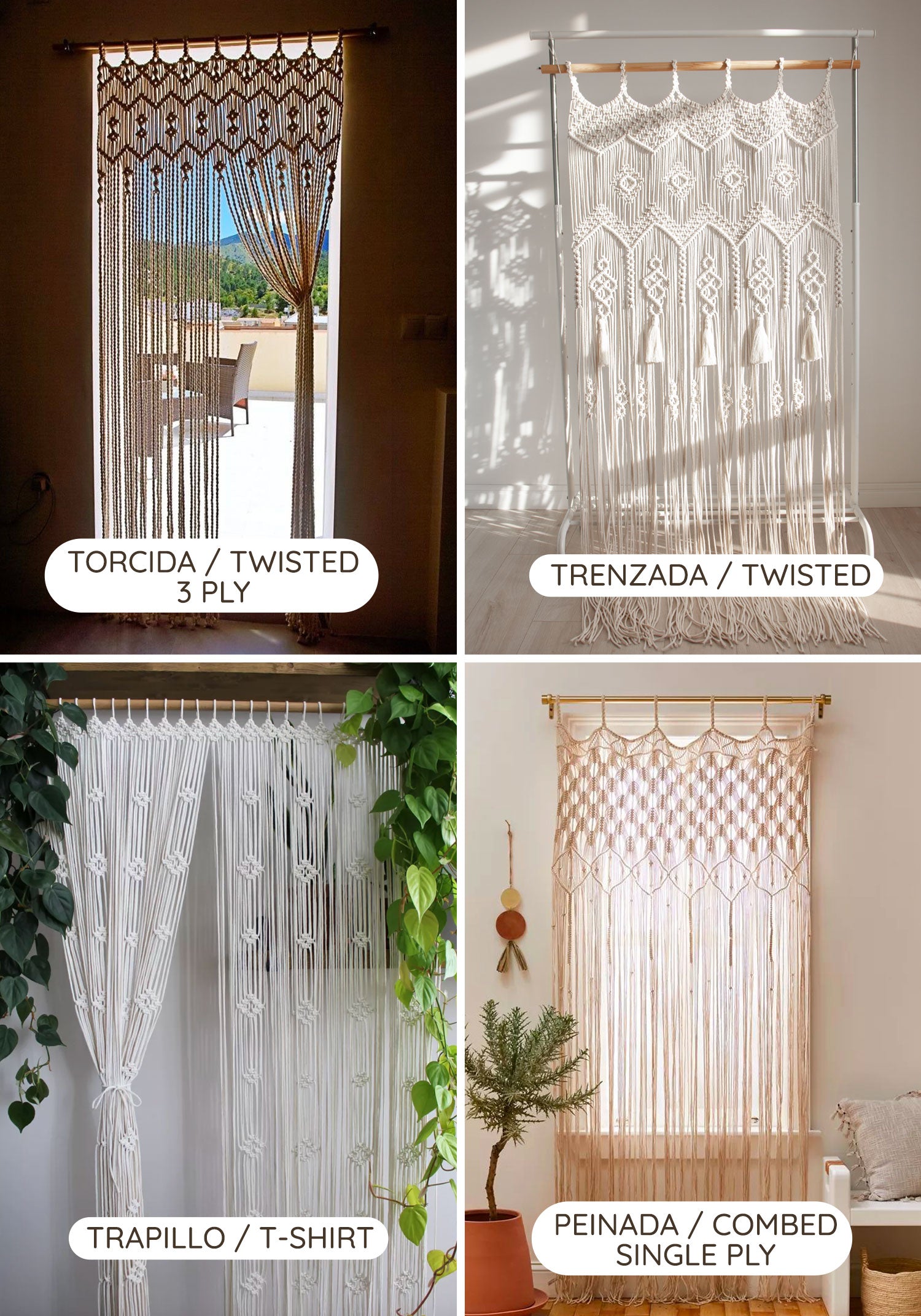 Inspirações de Cortinas de Macramê para Cada Ambiente da Casa