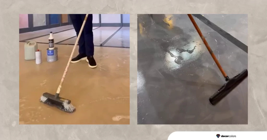 como limpar o piso de cimento queimado
