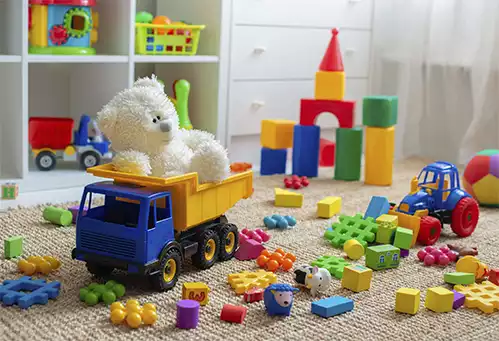 como organizar os brinquedos de montar