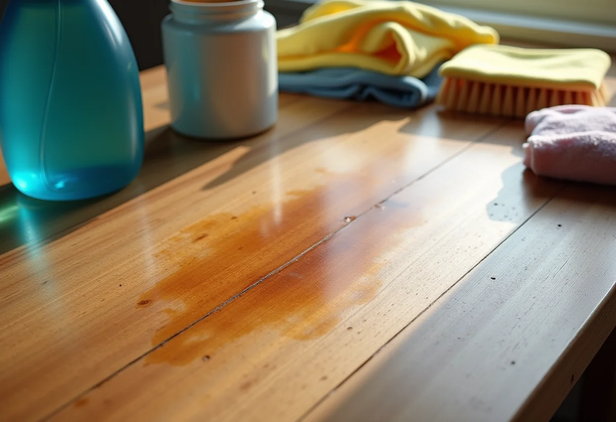 como tirar mancha de gordura de madeira
