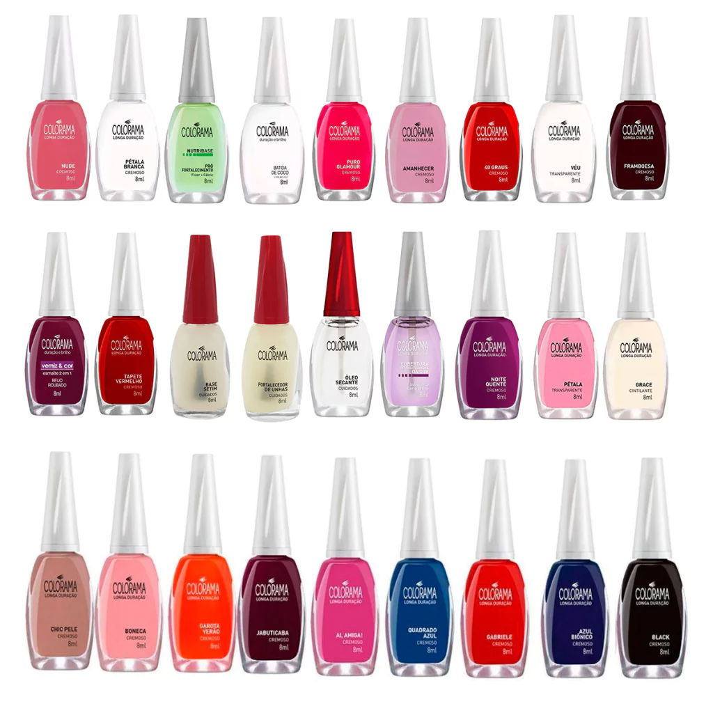 cores de esmalte