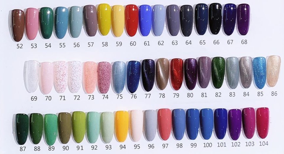 cores de esmalte
