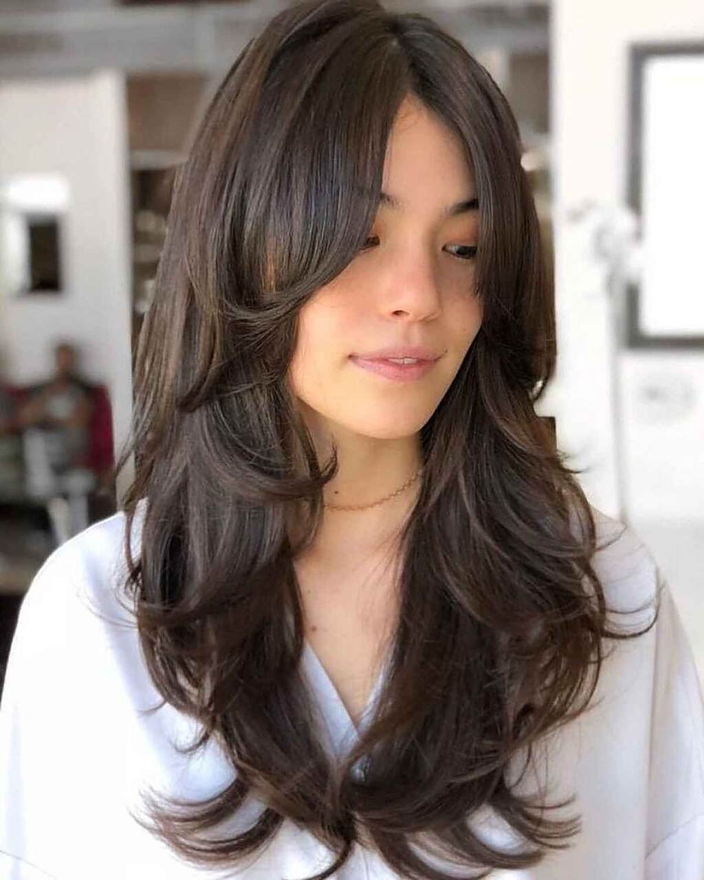 Cortes de cabelo longo para valorizar o volume