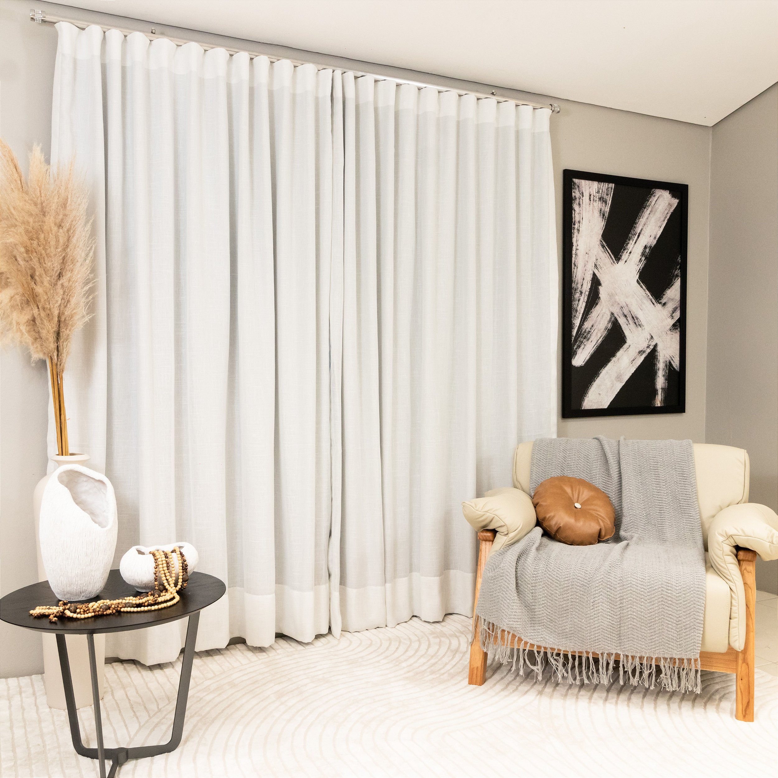 cortina de linho para sala