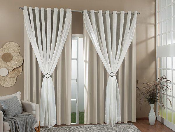 cortina de linho para sala