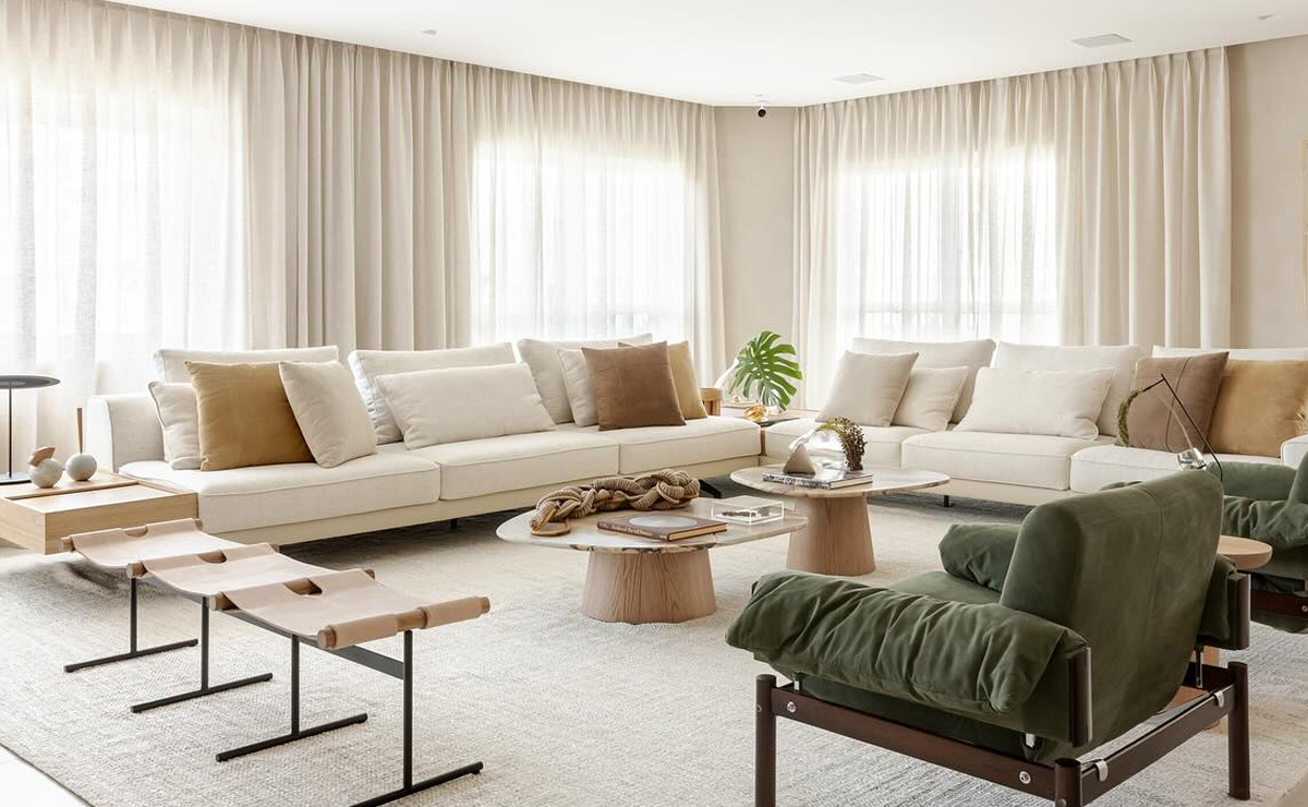 cortina de linho para sala