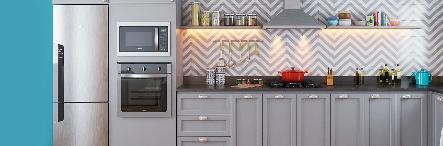 cozinha com torre quente