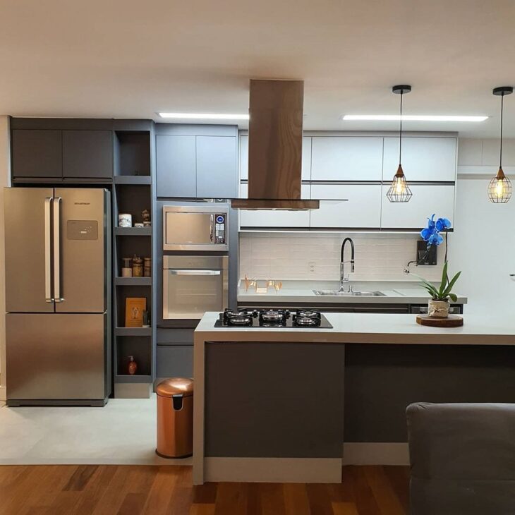 cozinha com torre quente