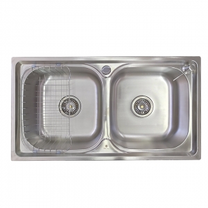 cuba de inox dupla para cozinha