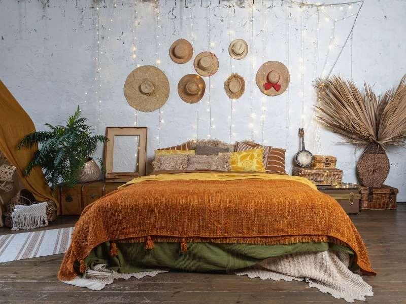 decoração boho chic quarto