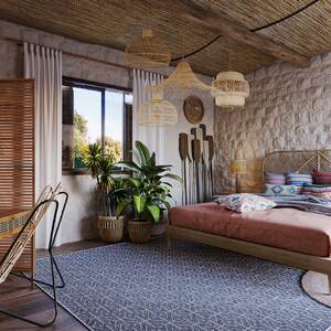 decoração boho chic quarto