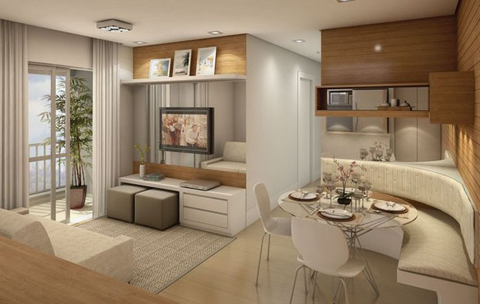 decoracao de apartamento pequeno e moderno