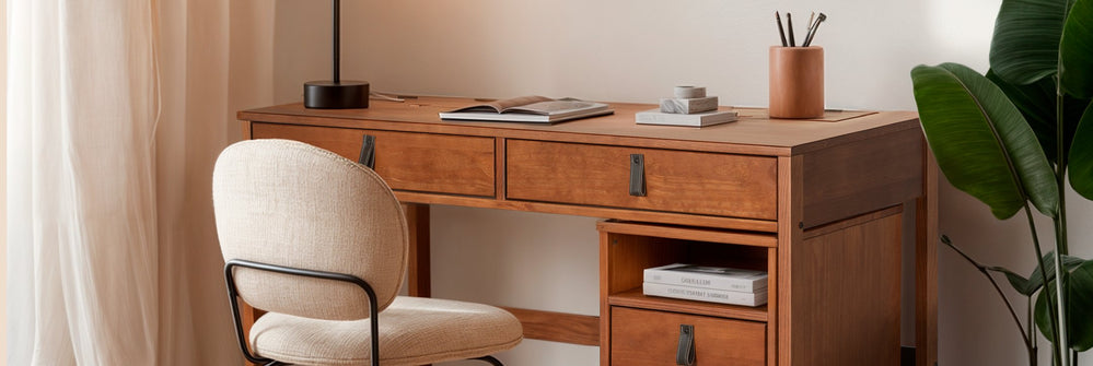 mesa de madeira maciça vs. mdf para escritório